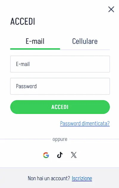 Winnita Casino Italia login